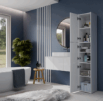 Sara Slim White Cabinet - Image 6