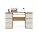 Kuba Writing Desk – Oak & White Finish - Image 6
