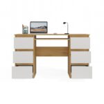 Kuba Writing Desk – Oak & White Finish - Image 7