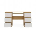 Kuba Writing Desk – Oak & White Finish - Image 13