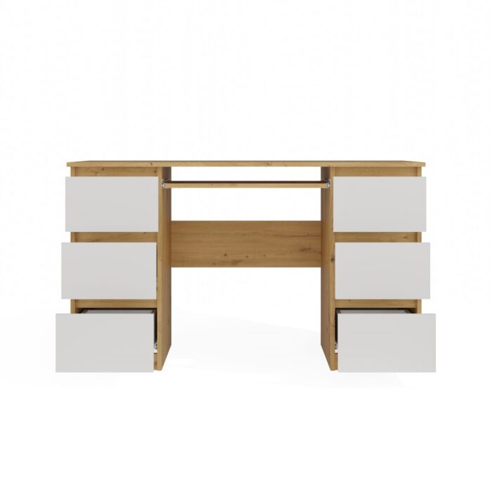 Kuba Writing Desk – Oak & White Finish - Image 13