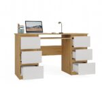 Kuba Writing Desk – Oak & White Finish - Image 14