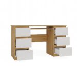 Kuba Writing Desk – Oak & White Finish - Image 15