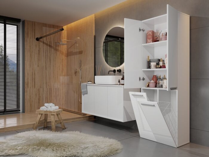 Glossy White Twin Cabinet - Image 5