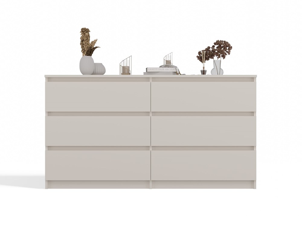 Bryla_kaszmir0004 Malwa M6 Wide Dresser - Cashmere Beige - Image 3