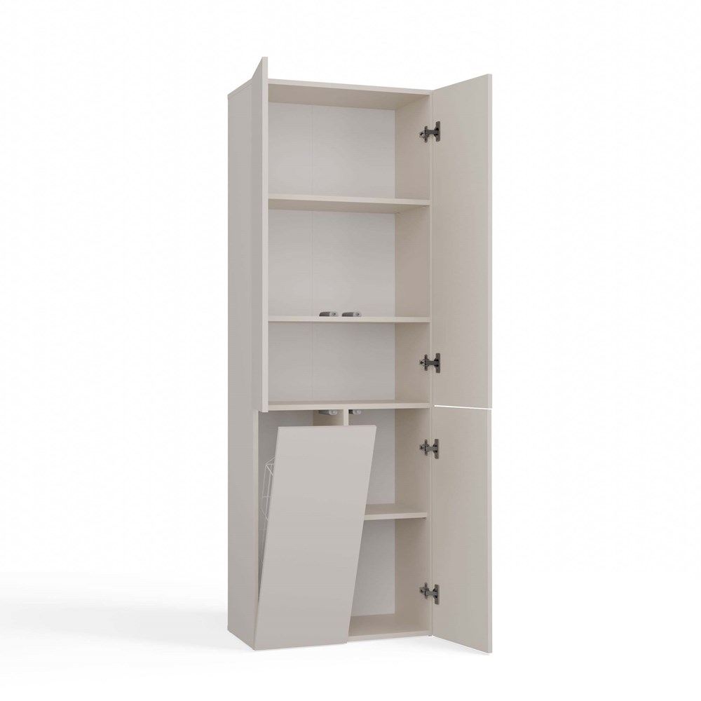 Brylka_20_empty0010 Nel 1K/DD Tall Bathroom Cabinet in Cashmere - Image 7