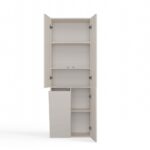Nel 1K/DD Tall Bathroom Cabinet in Cashmere - Image 10