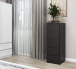 Malwa W5 Tallboy 5-Drawer Chest - Black - Image 4