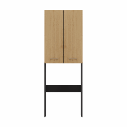 Pola DD Over-the-Washer Cabinet in Anthracite / Artisan Oak