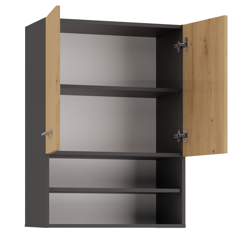 DK-open-20-st-bryla Pola MINI DK Cabinet in Anthracite / Artisan Oak - Image 2