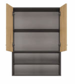 Pola MINI DK Cabinet in Anthracite / Artisan Oak - Image 3