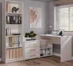 DANY Cashmere Beige Corner Desk - 3 Drawers - Image 8