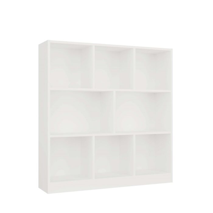 Nexa 8P White Bookcase - Image 1