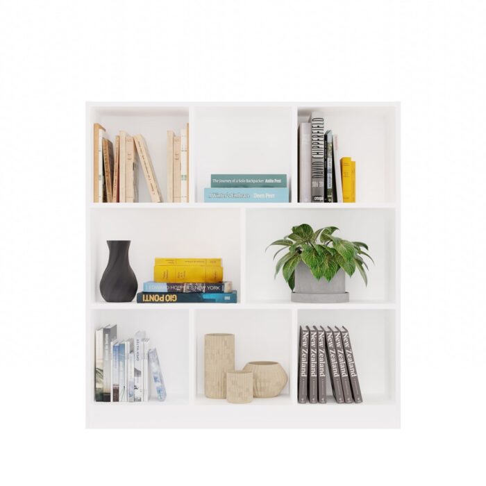 Nexa 8P White Bookcase - Image 4