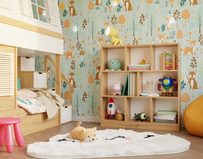 Nexa 8P Oak Bookcase - Image 2