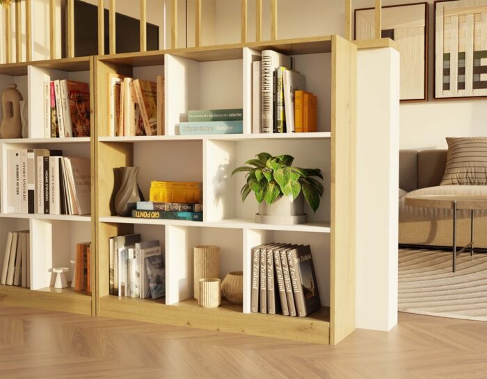 Nexa 8P Dual-Tone Bookcase - Image 5
