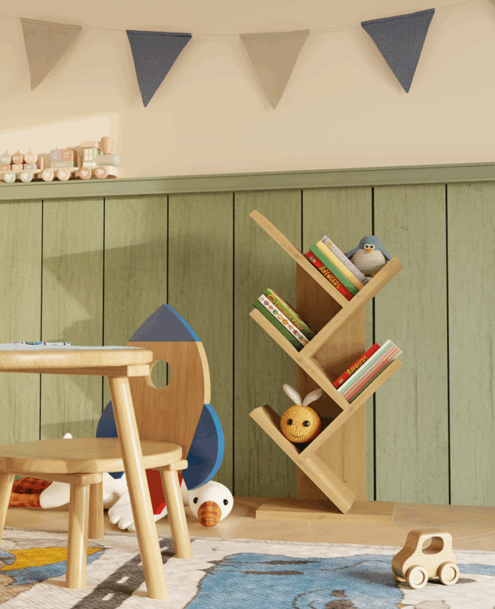 Lumo Mini Oak Shelf Unit - Image 8