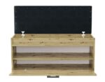 Lomera Shoe Cabinet – Oak Finish - Image 4
