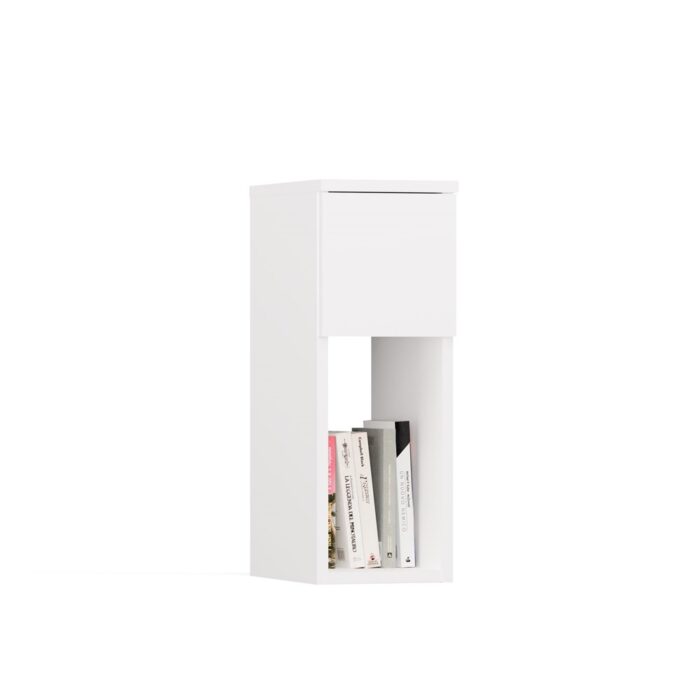 Nova 20 Compact Bedside Table – White - Image 9