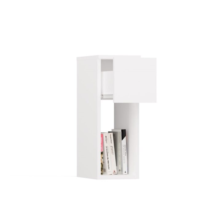 Nova 20 Compact Bedside Table – White - Image 5