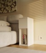 Nova 20 Compact Bedside Table – White - Image 2