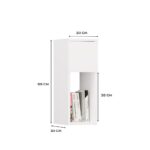 Nova 20 Compact Bedside Table – White - Image 4