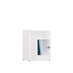 Nova 30 Bedside Cabinet with Door – White - Image 6
