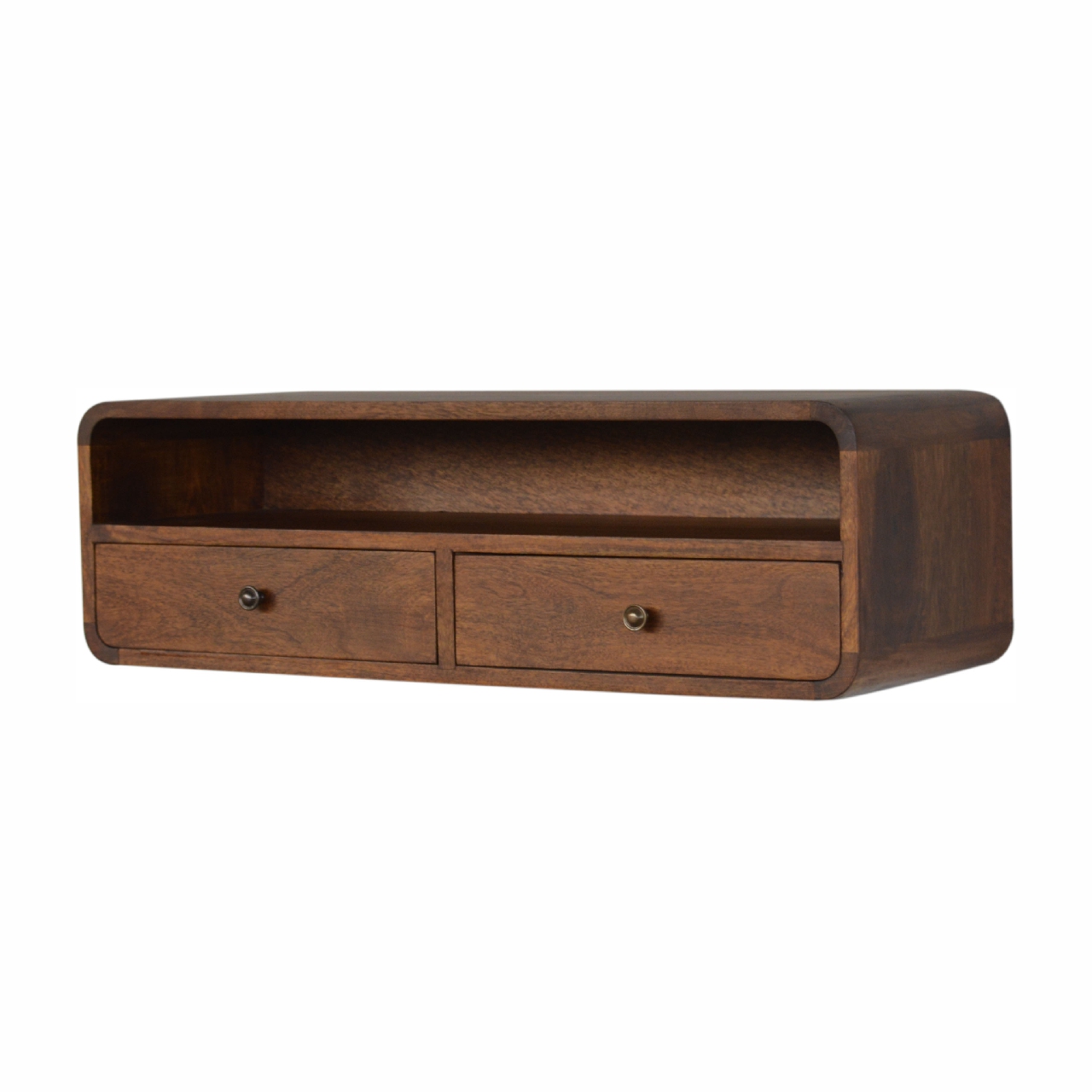 IN1229-2.jpg Floating Chestnut Open Console - Image 2
