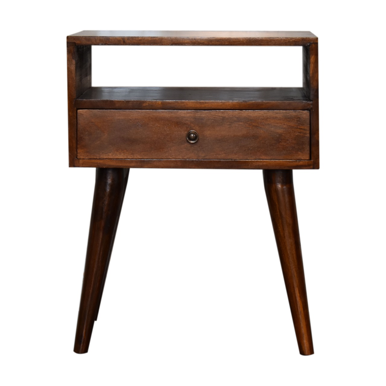 IN1691-1-1.jpg Modern Chestnut Solid Wood Bedside - Image 1