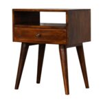 Modern Chestnut Solid Wood Bedside - Image 2