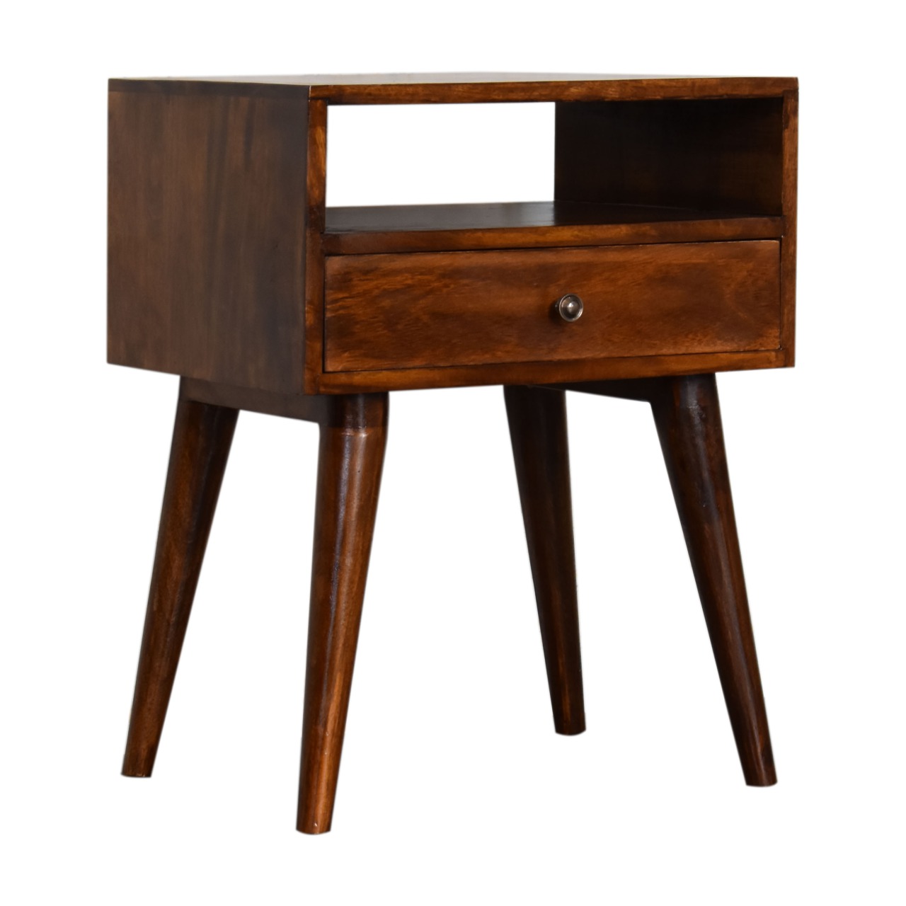 IN1691-3-1.jpg Modern Chestnut Solid Wood Bedside - Image 3