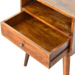 Modern Chestnut Solid Wood Bedside - Image 6