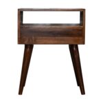 Modern Chestnut Solid Wood Bedside - Image 9