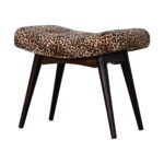 Leopard Print Curved Bench - Image 2