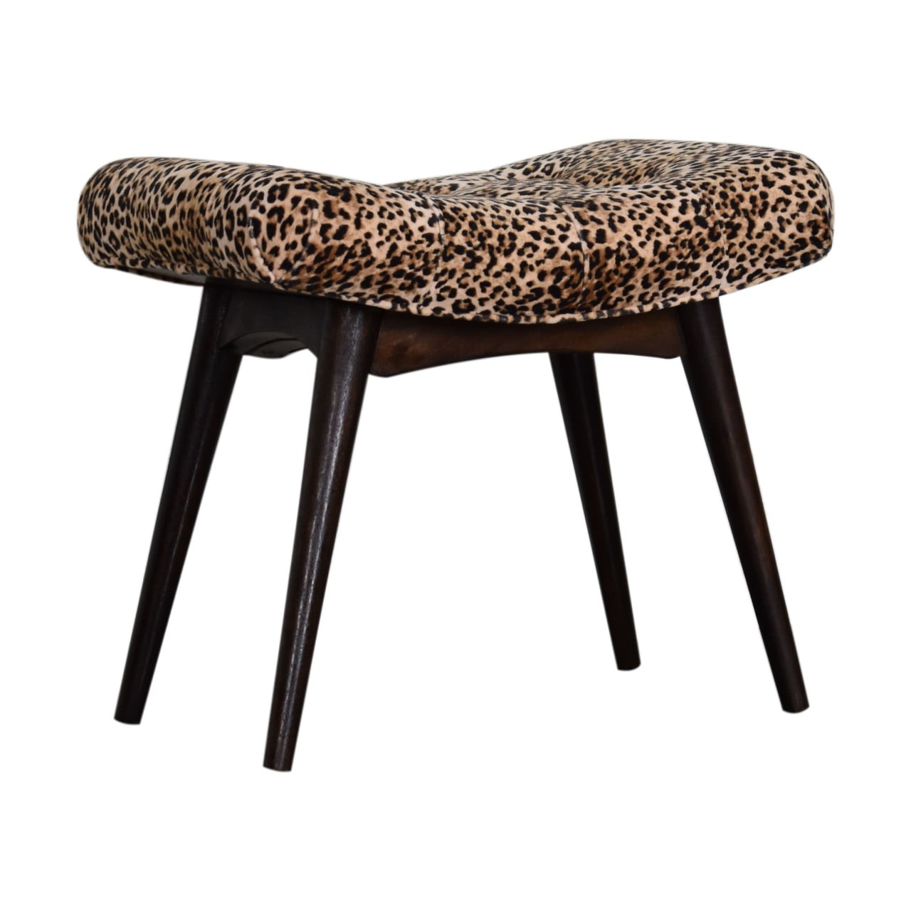 IN1712-3-2.jpg Leopard Print Curved Bench - Image 3