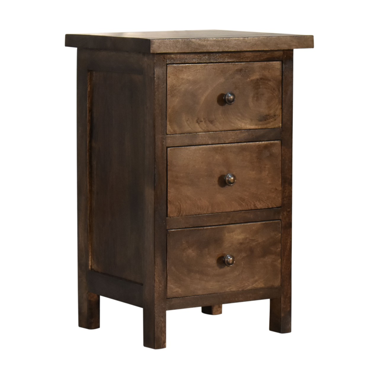 IN1813-2-1.jpg Mini Classic Grey Country Bedside - Image 2