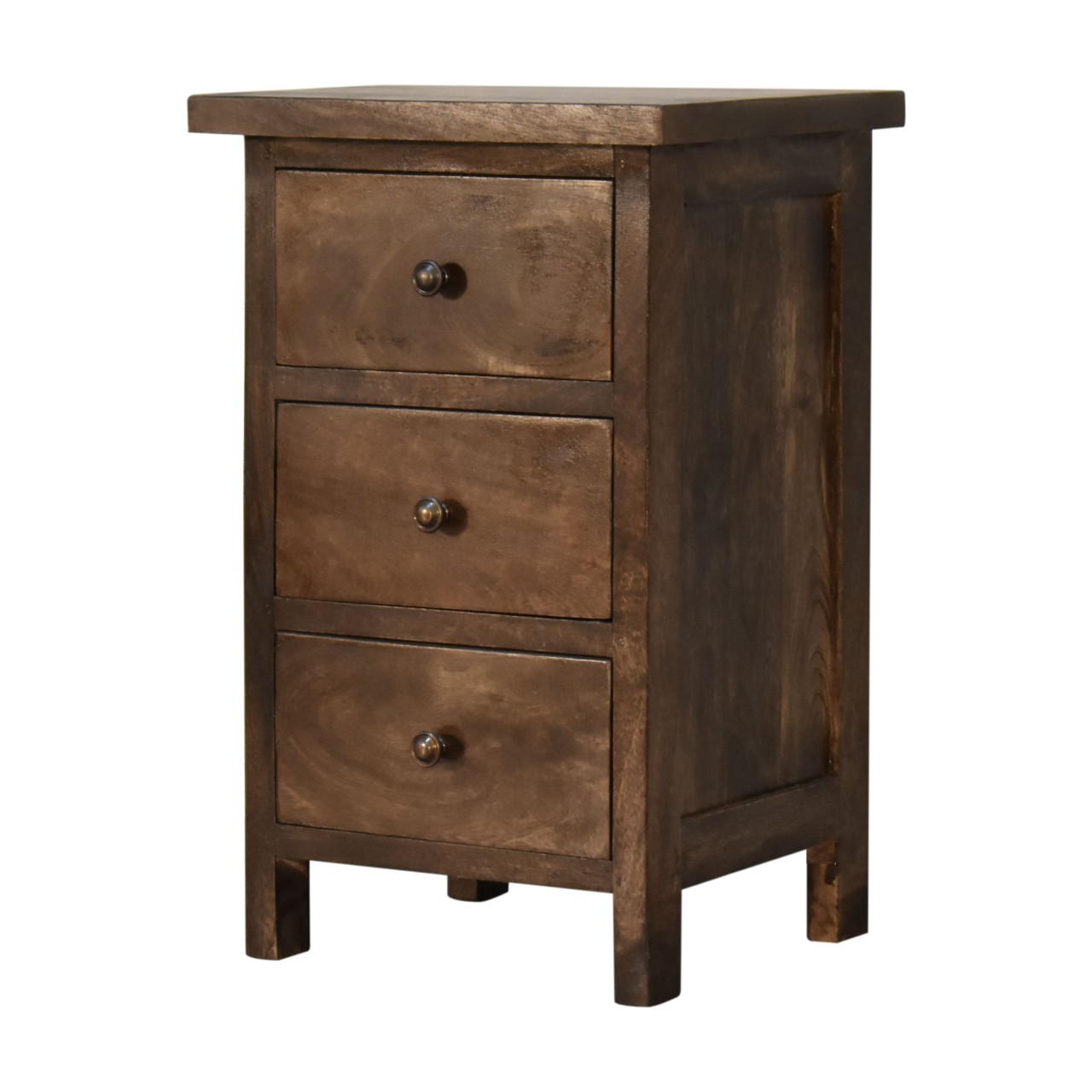IN1813-3-1.jpg Mini Classic Grey Country Bedside - Image 3
