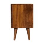 Lille 2 Drawer Chestnut Bedside - Image 8
