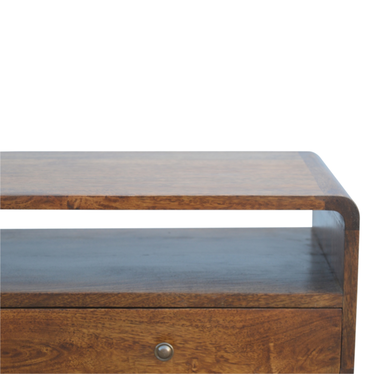 IN311-5.jpg Curved Chestnut Console Table - Image 5