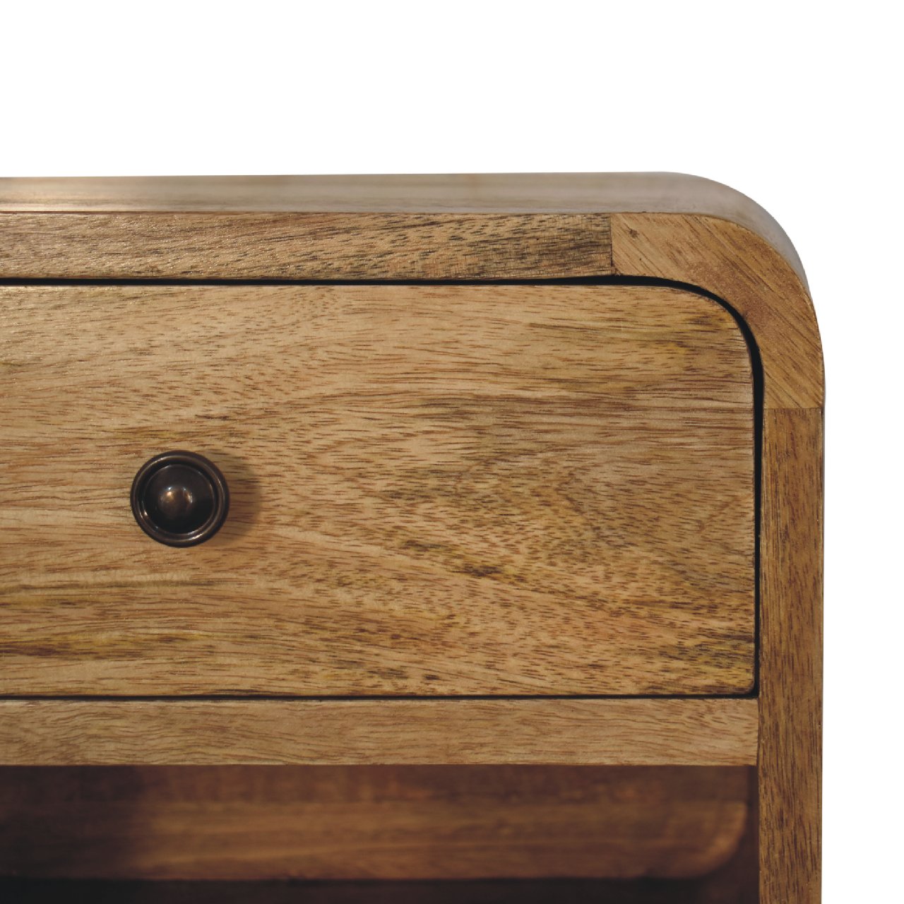 IN3266-4-1.jpg Mini Oak-ish Floating Open Bedside - Image 3