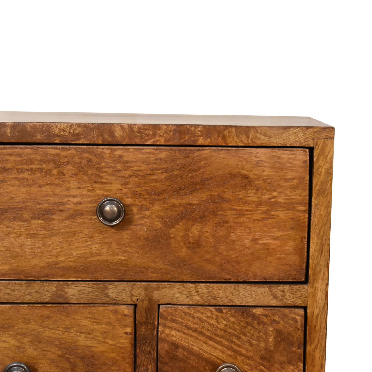 IN3278-4.jpg 4 Drawer Multi Chestnut Bedside - Image 4