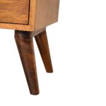 4 Drawer Multi Chestnut Bedside - Image 7
