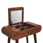 Mini Round Chestnut Fold Vanity - Image 6