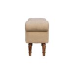 Boucle Cream Bench - Image 8