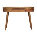 Oak-ish Wave Writing Desk - Image 9