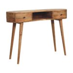 Oak-ish Wave Writing Desk - Image 2
