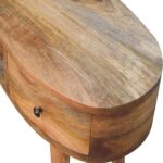 Oak-ish Wave Writing Desk - Image 4