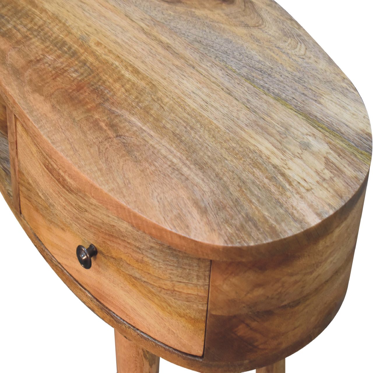 IN3320-4.jpg Oak-ish Wave Writing Desk - Image 4