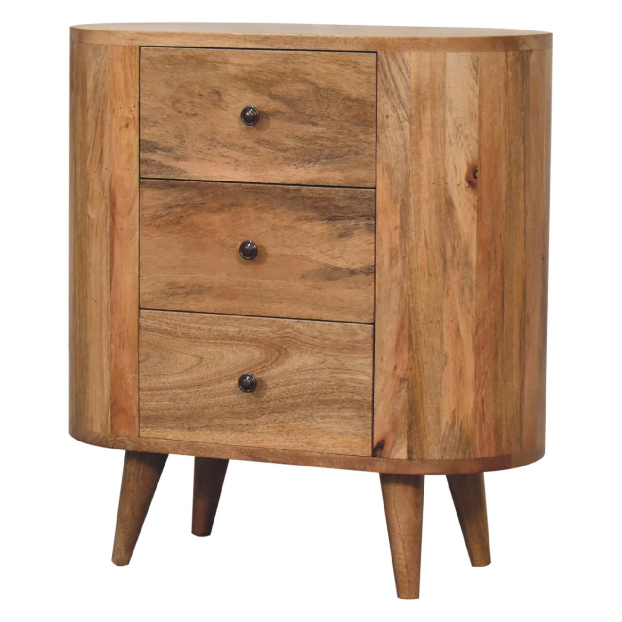 IN3323-2.jpg Mini Oak-ish Cabinet - Image 2