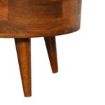 Mini Chestnut Rounded Coffee Table - Image 7